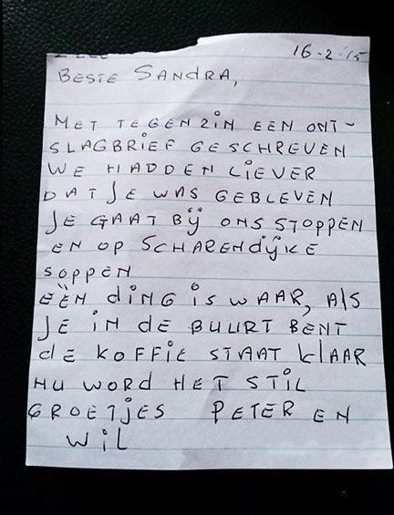 Gedicht aan sandra